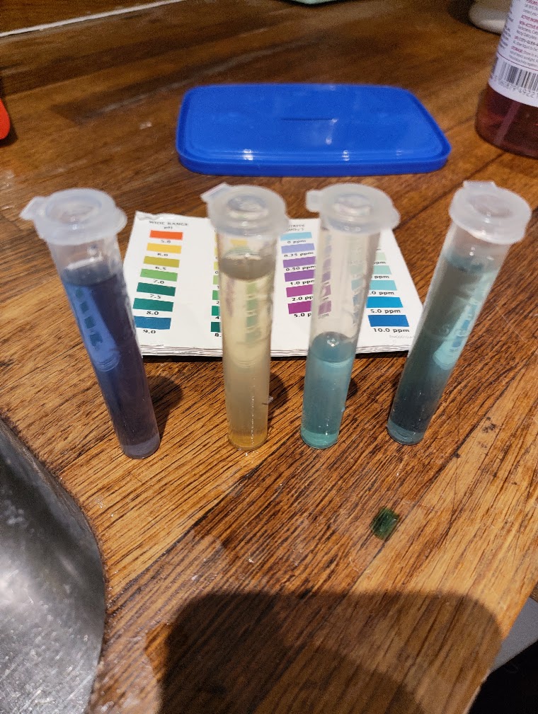 Water test 24 Aug
